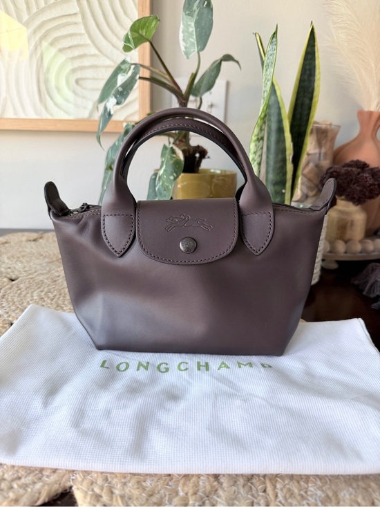 Longchamp Handbags - Longchamp Extra Small Le Pliage Xtra Small Leather Top Handle